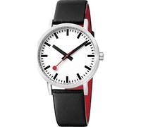 Mondaine Unisex-Adult Analog Quartz Watch with Leather Strap MSE40610LB