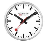 Mondaine Wall Clock Large Silver/White 40 Cm A995.CLOCK.16SBB