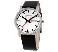 Mondaine Watch Evo 38 Day Date - White MD-050