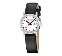 Mondaine Women Analog Swiss Quartz Watch with Vegan Grape Leather Strap MSE.30210.LBV