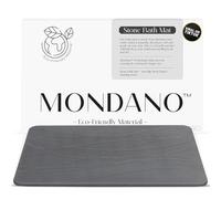 Mondano Stone Bath Mat, Diatomaceous Earth Shower Mat Non Slip Bathroom Mat Quick Dry Stone Mat, Stone Dish Drying Mat, Stone Bath Mats for Bathroom, Diatomaceous Earth Bath Mat (Graphite Grey)