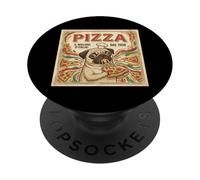 Monday Coffee Kaiju Retro Japanese Wave PopSockets Adhesive PopGrip