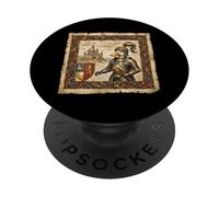 Monday Coffee Kaiju Retro Japanese Wave PopSockets Adhesive PopGrip