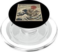 Monday Coffee Kaiju Retro Japanese Wave PopSockets PopGrip for MagSafe