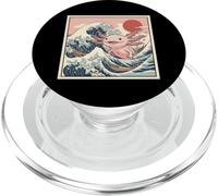 Monday Coffee Kaiju Retro Japanese Wave PopSockets PopGrip for MagSafe