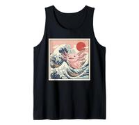 Monday Coffee Kaiju Retro Japanese Wave Tank Top