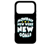 Monday Design For Weekday Working Lover - New Week New Goals Case for iPhone 17 Pro