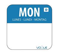 Monday Dissolvable Food Rotation Labels Monday. Pack quantity: 1000