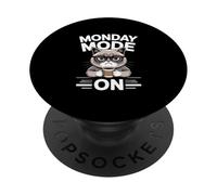 Monday Mode On Cat Coffee Work PopSockets Adhesive PopGrip