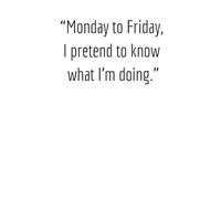 Monday to Friday, I Pretend to Know What I’m Doing - Funny Work Notebook | Sarcastic Office Journal for Notes & Meetings