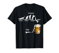 Monday Tuesday Thursday Friday Saturday Sunday Beer Drinking T-Shirt