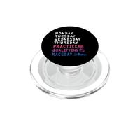 Monday Tuesday Wednesday Thursday Practice Qualifying Race PopSockets PopGrip for MagSafe