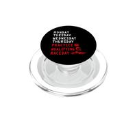 Monday Tuesday Wednesday Thursday Practice Qualifying Race PopSockets PopGrip for MagSafe