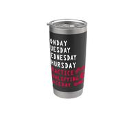 Monday Tuesday Wednesday Thursday Practice Qualifying Race Stainless Steel Insulated Tumbler