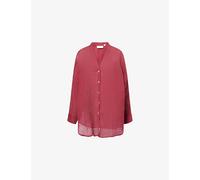 Monday Womens Monday Barcelona Button-Through Linen Tunic Fig Crinkle 10/12