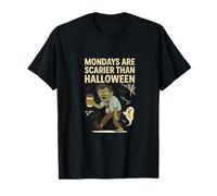 Mondays are Scarier Than Halloween Funny Office Zombie T-Shirt