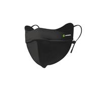 MONDE D'OR Soft Bone Eye Corner Protection Sunscreen Mask - UPF 50+ UV Sun Protection Face Mask with Cooling Breathable Fabric, 3D Slimming Design for Outdoor Sports & Daily Wear (Black, One Size)