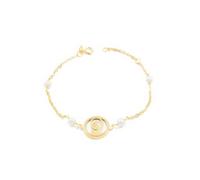 Monde Petit 18ct Yellow Gold Virgin nacre and pearls Children's Bracelet