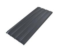 Mondeer 12 Pcs Roof Sheets Corrugated Profile Galvanized Metal Sheet Panel Grey