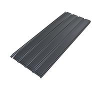 Mondeer Roof Sheets 12PCS, Roofing Tiles, Trapezoidal Color Steel Plate Cladding Galvanized Metal 115 * 45CM / 6㎡ 0.3MM for Replacing on Carport Canopy Greenhouse Billboard, Grey
