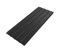 Mondeer 12PCS Roofing Sheets, Metal Corrugated Roofing Sheets 6m², 115 x 45 cm, Galvanised Steel Trapezoidal Grooved Roof for Garage Carport Shed Greenhouse Kennels Panels, Black