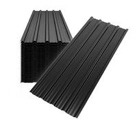 Mondeer 28PCS Metal Roofing Sheets, 14m², 110 x 46 cm, Black