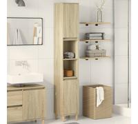 Vidaxl Bathroom Cabinet Sonoma Oak 30X30X190 Cm Engineered Wood