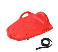MONDEX Indoor Scooter Board for Kids, Two-seater Splicable Sitting Floor Scooter Board with Handles and Mute Wheel, Fun Riding Toy for Kids 3+, Load-bearing MAX 220Ibs,Red