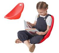 MONDEX Kids Chair, Plastic Toys Autism Kids Sensory Rocking Chair, Lightweight & Portable, Outdoor & Indoor Stackable Scoop Wiggle Seat, MAX 297lb Floor Gaming Chair with Back Support,Red