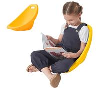 MONDEX Kids Chair, Plastic Toys Autism Kids Sensory Rocking Chair, Lightweight & Portable, Outdoor & Indoor Stackable Scoop Wiggle Seat, MAX 297lb Floor Gaming Chair with Back Support,Yellow