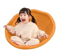 MONDEX Wobble Disk for Toddlers, Kids Autism Sensory Balance Training Large Spinning Chair, Indoor Rocking Chair Vestibular Exercises Sit and Spin Play Equipment for Kids 3-10,Orange