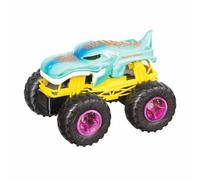 MONDO 63680 RC Monster Truck MEGA Age 3+ WREX 17 Motors Remote Control Machine for Children 2.4 GHz-Color Green/Yellow/Black-63680, Hot Wheels Livery