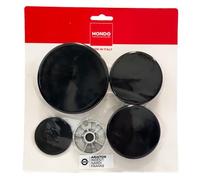 MONDO, Complete Kit of 4 Plates and 4 Gas Burners for Kitchens and Gas Hobs, Compatible with Indesit, Ariston, Nardi, Franke and Other Brands, Made in Italy