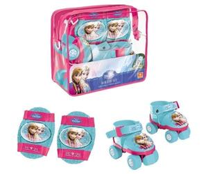 Mondo Disney Frozen Adjustable Roller Skate Set with Knee and Elbow Pads
