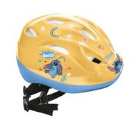Mondo Toys Stitch Protective Helmet - Adjustable 52-56 cm Safety Helmet for Bicycles, Scooters & Skateboards - Disney Stitch Design for Kids (Model 28748, Yellow/Light Blue, Size M)