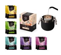 Mondo Drip Coffee Blend (Pack of 10) Single Serving Filter Bags Pre-filled 100% Arabica Medium Roast