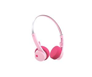 Mondo Freestyle On-Ear Headphones, Bluetooth 5.3, ENC, 36mm Driver, Retro 80's Style, Pink