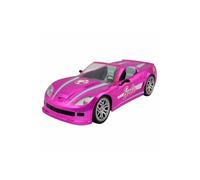 Mondo Motors - Mattel Barbie Dream Car Cabrio Glamour - Radio-Controlled Car for Barbie Kids - Two Seats - Realistic Detail - Pink