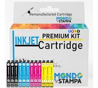 Mondo Stampa 12 Pieces Multipack Ink Cartridges Compatible with Epson 604 604XL for Expression Home XP-2200 XP-3200 XP-4200 WorkForce WF-2910DWF WF-2930DWF High Yield Black & Colour Set