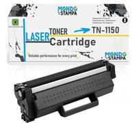 Mondo Stampa Toner Compatible with Brother TN1150 Black, 1000 Pages Yield | Deale for DCP-L1640W L1642W L1642WXL L1660W HL-L1240W L1242W L1242WXL. Sharp text, rich blacks, smooth prints.