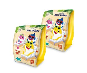 Mondo Toys - Baby Shark Arm Bands - Safety Armbands for Children - PVC Material - Suitable for Children from 2 to 6 Years with Weight 6-20 kg - 16933