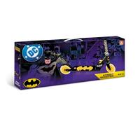 Mondo Toys Batman Aluminium Scooter - Foldable 2-Wheel Kids’ Scooter with Extra-Grip Platform & Adjustable Handlebar - Model 28819