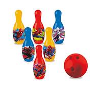 Mondo Toys - Spiderman Bowling Set for children - INCLUDES 1 ball and 6 Spiderman theme skittles - Sport toys - game for children 2 3 4 years - 28075
