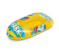 Mondo Toys - Surfing Shark Boat - Boat with Inflatable Base, Inflatable Boat for Children, Size 112 cm - Resistant Heat Sealed PVC - 16922