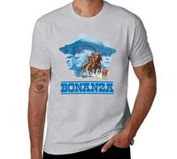 MOnDOuTA Bonanza T-Shirt Vintage Clothes Clothes for Men 2 Grey S