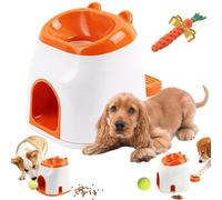 mondpfote 2 In 1 Dog Tennis Ball Launcher & Treat Dispenser, Automatic Dog Ball Launcher With 1pcs 2.3 Inchtennis Balls, Interactive Iq Training Outdoor Toys For Small Or Medium Dogs