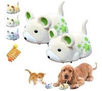 mondpfote 2026 New Active Hamster Indoor Dog Toy, Interactive Dog Toys, Electronic Hamster Dog Chase Toy for Small Medium Large Puppies, Motion Activated Self Playing Pet Toy for Indoor Use (2 Green)