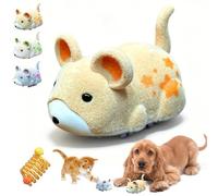 mondpfote 2026 New Active Hamster Indoor Dog Toy, Interactive Dog Toys, Electronic Hamster Dog Chase Toy for Small Medium Large Puppies, Motion Activated Self Playing Pet Toy for Indoor Use (Yellow)