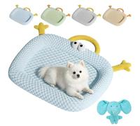 mondpfote 2026 New Summer Cooling Cat Bed, Breathable Dog Cooling Bed Mat, Ice Silk Pet Cooling Mat for Cat & Small Dog, Washable Non-Slip Cat Mat, Grey (C,XL Up to 17.5 catties (75 x 55 cm))