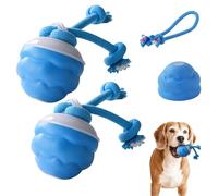 mondpfote Interactive Dog Ball Toys,2026 USB Rechargeable Automatic Jumping Moving Dog Ball Toy for Boredom,Keep Your Dog Calm,Engaged&satisfied,Touch Activated,3 Modes,Squeaky Fun (Blue,Normal,2)